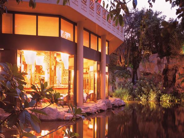 Cascades Hotel - evening